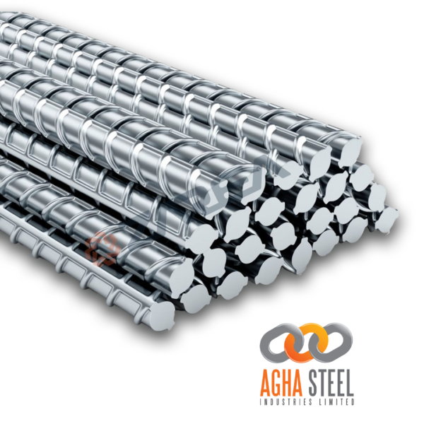 Purchase Agha Grade 60 Steel Bar, perfect for construction projects that require exceptional structural strength and load-bearing capabilities.