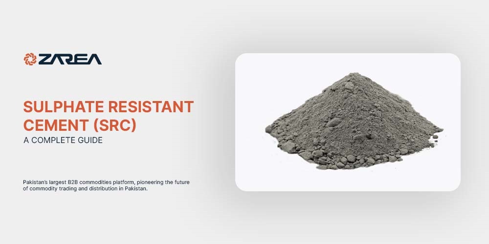 Zarea presents Sulphate Resistant Cement a high-strength cement; well-suited to concrete structures exposed to sulfate rich environments.